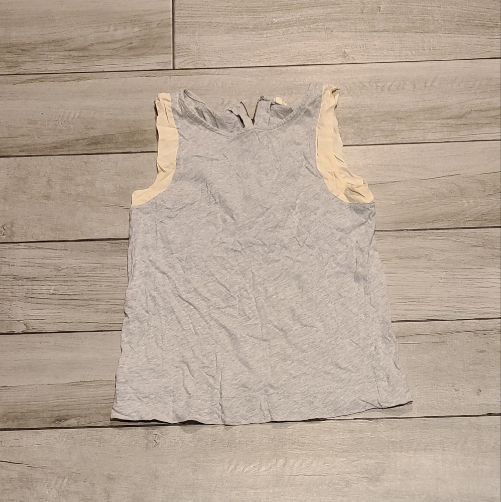 🍁J Crew womens Shoulder Accent Zip tank🪅